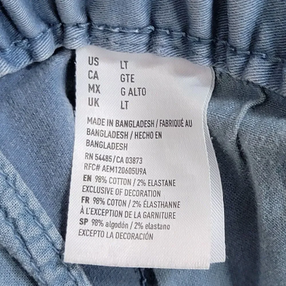 American Eagle Jogger Pants Mens LT Blue Light Wash Active Flex 37x30